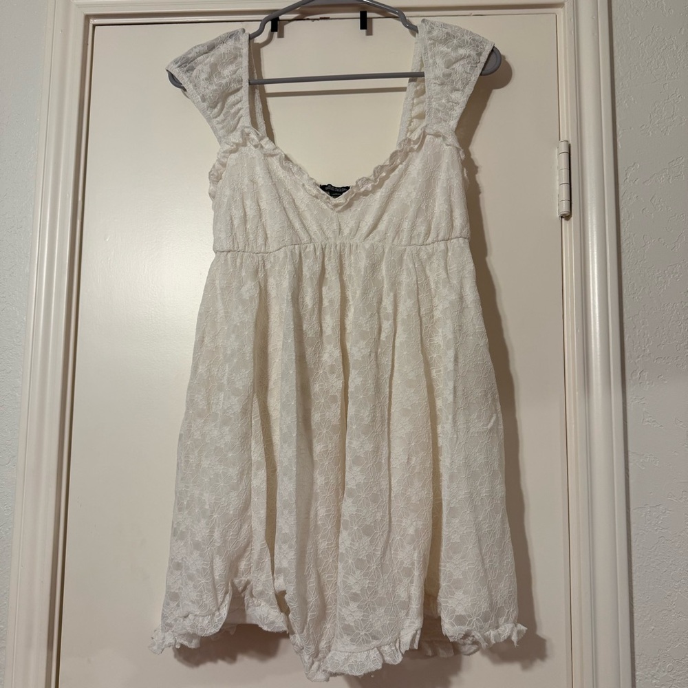 wild fable white lace flowy dress